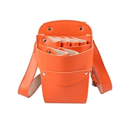 Оранжевые (6-битные) ножницы для кожи втирание P016