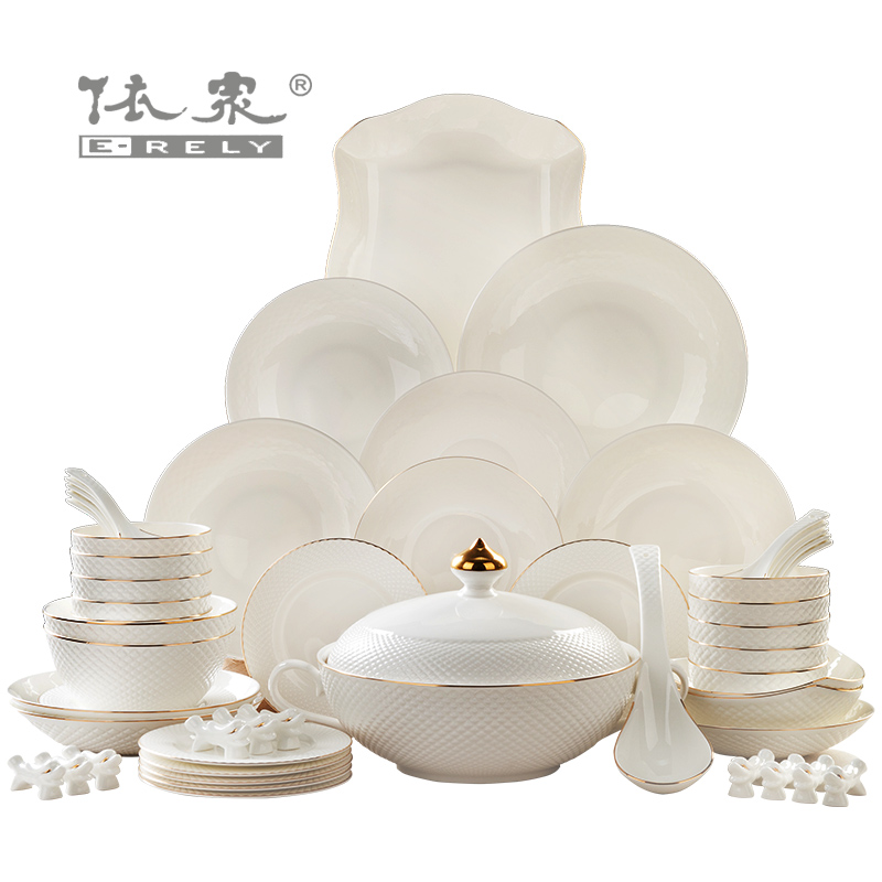 High - grade ipads China tableware suit dishes household of Chinese style dishes dishes suit household combined European ceramics