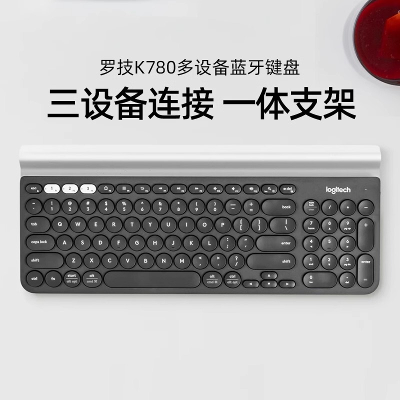 [Official Flagship Store] Logitech K780 Wireless Bluetooth Keyboard for Office Use, Quiet, Compatible with Computers and Tablets g