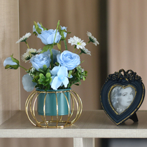 ins Nordic light and luxurious home living room emulation fake flower small swing piece table hotel office desktop decoration floral