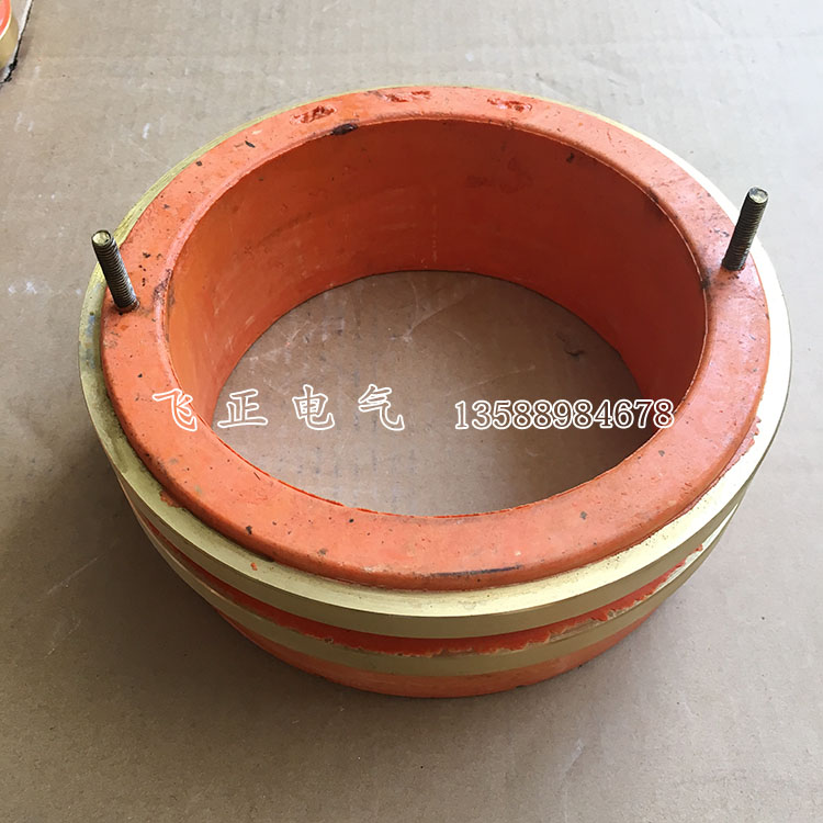 2-way slip ring inner diameter 100 outer diameter 135 height 40 collector ring 2 ring conductive ring can be equipped with herringbone copper frame
