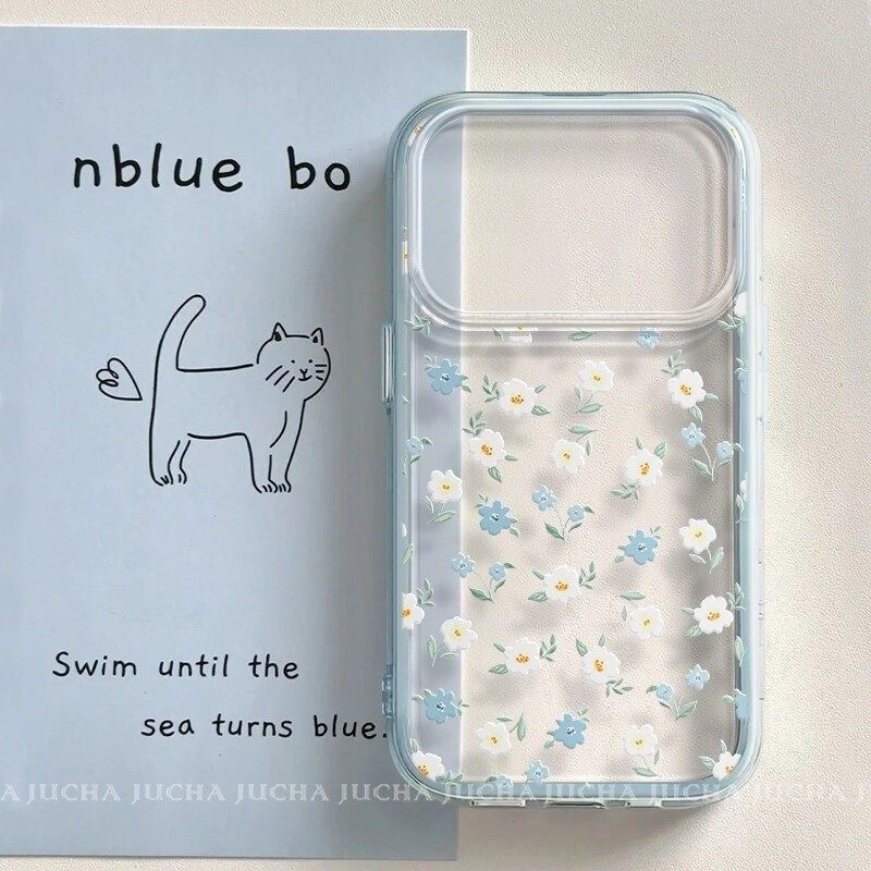 Korean-Style Simple Floral Design Suitable for Samsung S26 Ultra Phone Case, Transparent Two-In-One S24 Fe Niche S25 Edge Light Luxury S22 S23+ Female S21 Fresh A55 A56 A57 A37 A17 Shockproof Korean-Style Simple Floral Design Suitable for Samsung S26 Ultra Phone Case, Transparent Two-In-One S24 Fe Niche S25 Edge Light Luxury S22 S23+ Female S21 Fresh A55 A56 A57 A37 A17 Shockproof