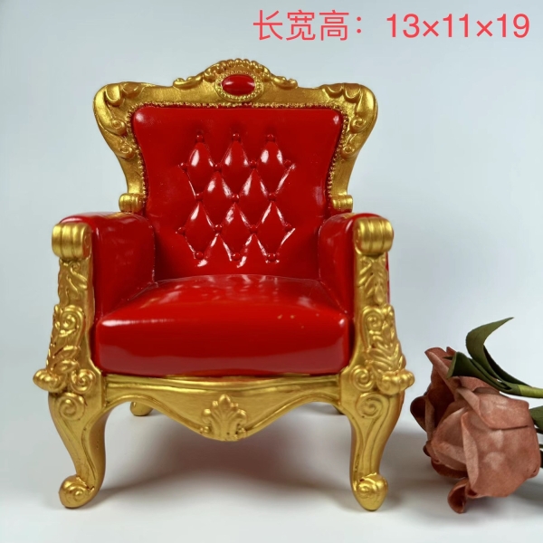 6 Minutes Sofa Creative Soldier Chair Microshrink Furniture 1: 6 Gothic Wind Throne Chair Resin Children Bjd Barbie-Taobao