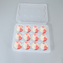 Disposable small cage packing box 12 g burn sale of wheat food grade plastic green group cake box small steamed buns soup wrap box