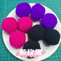 5 см. Смешанный цвет [фиолетовый розовый черный] 18 штук 3 цвета/нет активности