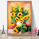 Framed Diamond Painting Sunflower 2023 New Flower Dot Sticky Diamond Cross Stitch Simple Handmade DIY Living Room ຂະ​ຫນາດ​ນ້ອຍ