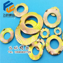 Ground washer with claw butterfly anti-loose locking spacer pattern anti-slip sheet M4 5 6 8 10 12 16