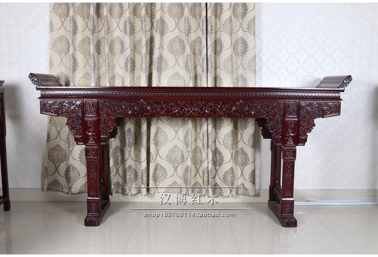 Nội thất gỗ gụ Gỗ hồng mộc châu Phi Ganoderma lucidum trong hội trường cho bàn cổ trường hợp gỗ rắn Shentai Eight Bàn ghế bất tử - Bàn / Bàn bàn gỗ nguyên tấm
