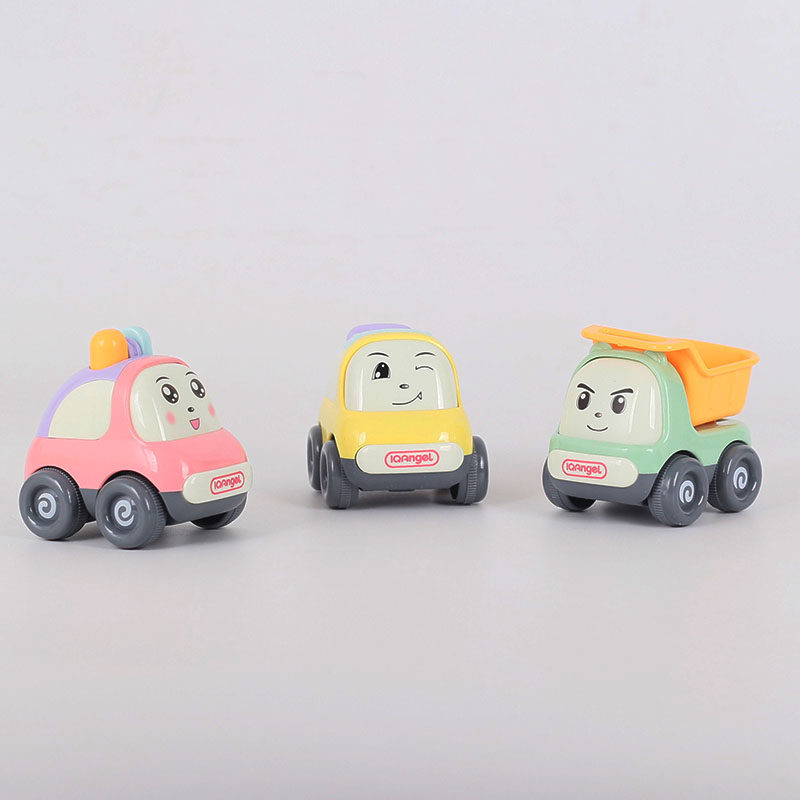 Cute Cute Cartoon Seabed Fishing Inertia Will Run Children's Flipping Car Toy Boy Girl Baby Little Car Resistant To Fall