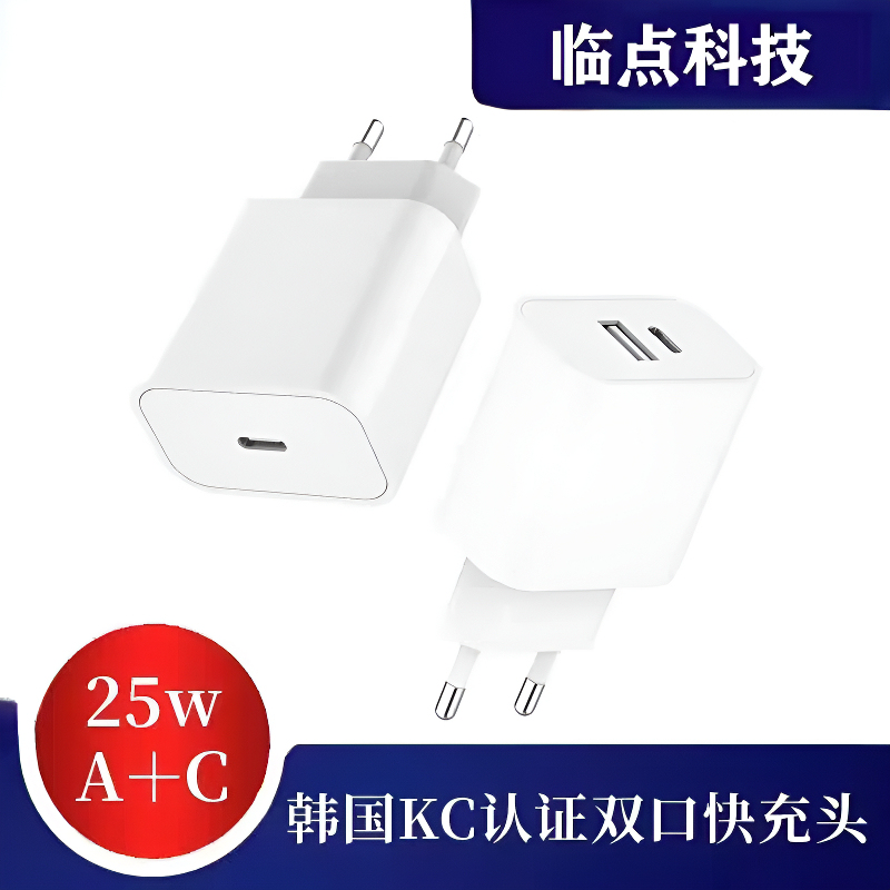 Korean Standard Kc Certified 4.8mm Pin Pd25W Dual Port 30W Charging Adapter Suitable for Samsung S23 Mobile Phone Ipnone16 Tablet Fast Charging Korean Standard Kc Certified 4.8mm Pin Pd25W Dual Port 30W Charging Adapter Suitable for Samsung S23 Mobile Phone Ipnone16 Tablet Fast Charging