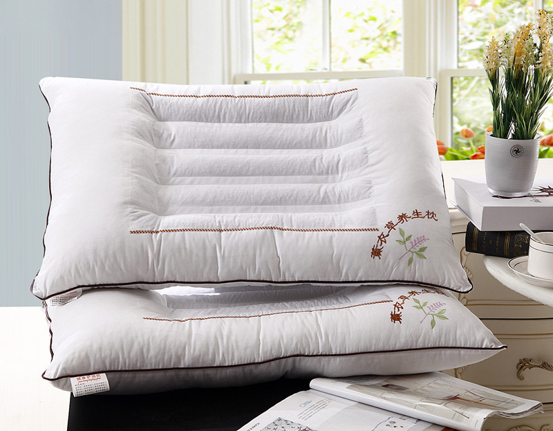 Gối gối Cassia chính hãng duy nhất sức khỏe gối chăm sóc gối cổ tử cung gối kiều mạch gối đôi oải hương - Gối gối ngủ