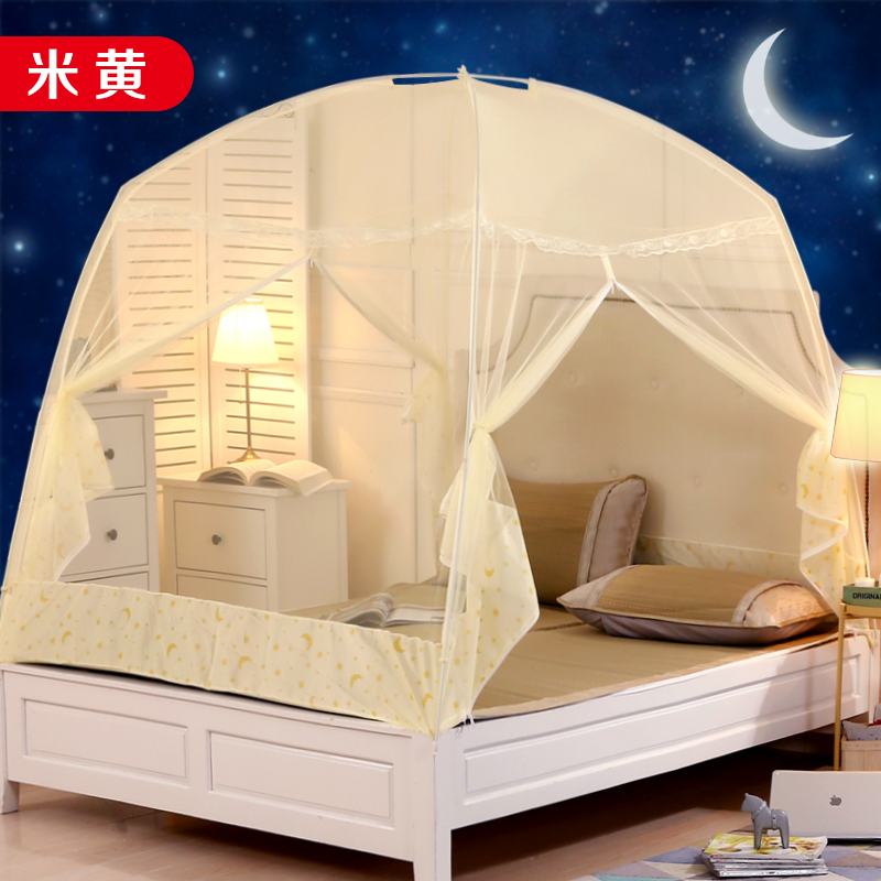 Mông Cổ yurt muỗi net 1.8 m giường 1.5 đôi hộ gia đình dây kéo khung 2018 mới 1.2 m duy nhất ký túc xá mã hóa