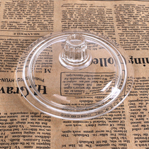 Glass cover Tea Cup special transparent glass cup cover plum orchid bamboo chrysanthemum with cup glass water cup lid