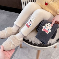 Модный кролик для девочек, демисезонные леггинсы, двусторонние штаны для отдыха, новая коллекция, в западном стиле