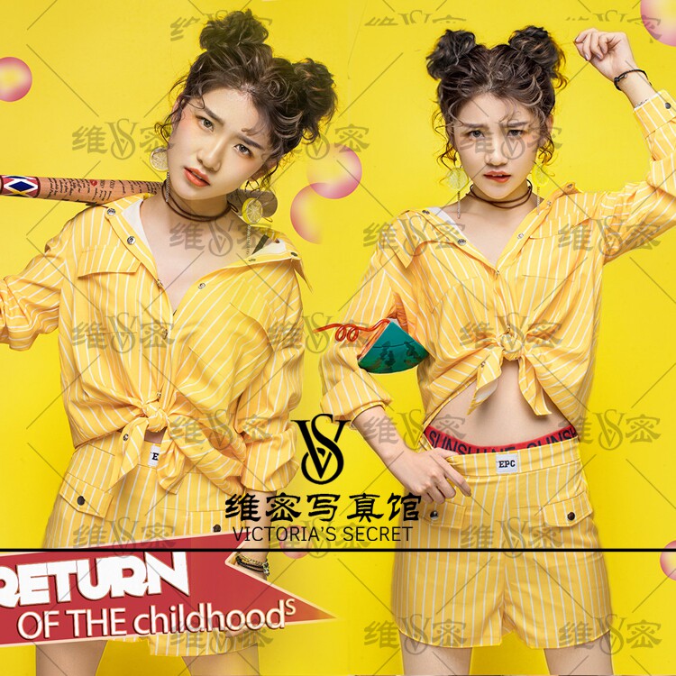 18 exhibition new writing true-themed clothing girl graduation season personality little fresher art photo photo clothing