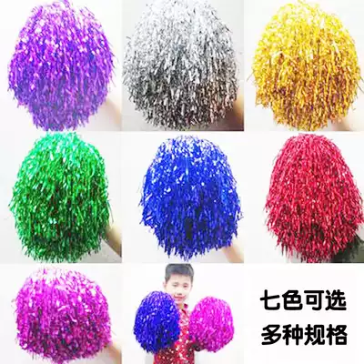 Cheerleading flower hand flower cheerleading aerobics square dance hand flower cheerleading flower ball color ball props cheerleading flower Flower