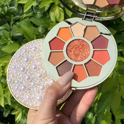 Eye makeup set Eye makeup bright streamer pearl eye shadow plate shaking sound The same pearlescent matte net red sequins