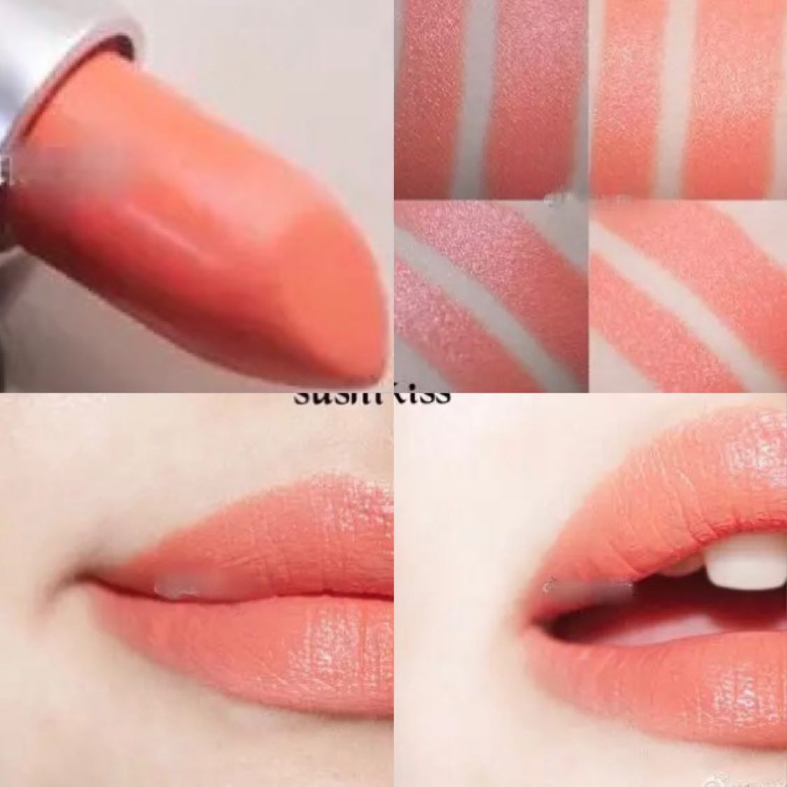 Salmon Color Black Leather Velvet Mist Surface Nourishes Fluorescent Yellow Lipstick Red Caution students Cute Vegan Lipstick Lipstick Lipstick