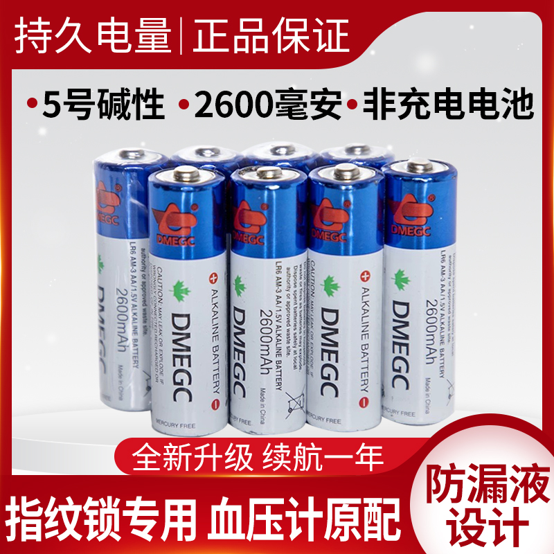 DMEGC password electronic lock special battery No. 5 blood pressure monitor smart fingerprint lock access control card reader alkaline large capacity