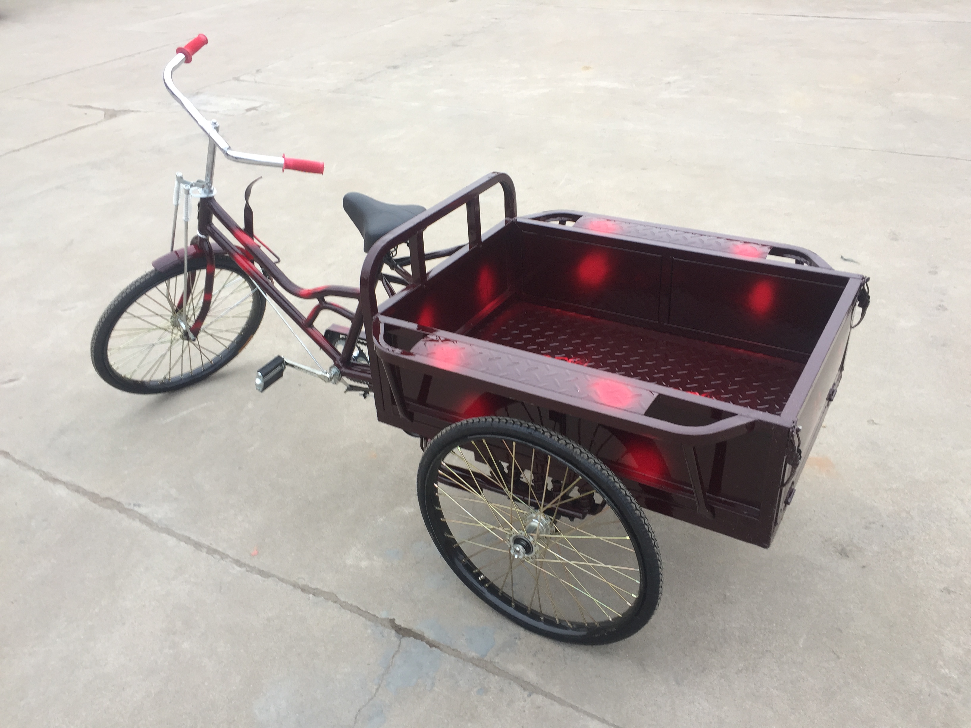 Sailing 90CM elderly pedal ride old-fashioned tricycle Pull truck stall cargo pedal human tricycle