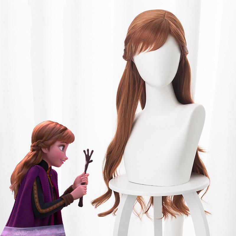 Frozen 2 Anna Princess Side Part Bangs Braided Cosplay Wig Frozen 2 Anna Princess Side Part Bangs Braided Cosplay Wig