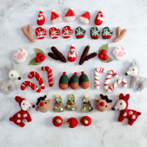 Christmas Felt Cart Hanging Wreath Collection 1