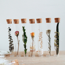 Dried Flower Bouquet Plant Specimen Laboratory Specimen Birthday hand companion gift Wishing bottle Glass drift bottle