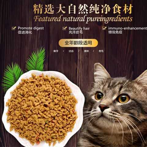 Thức ăn cho mèo đi lạc trong nước mới 10 kg 20 kg cá lớn hải sản tự nhiên không có thêm thức ăn cho mèo âm hộ mèo - Gói Singular thức ăn khô cho chó