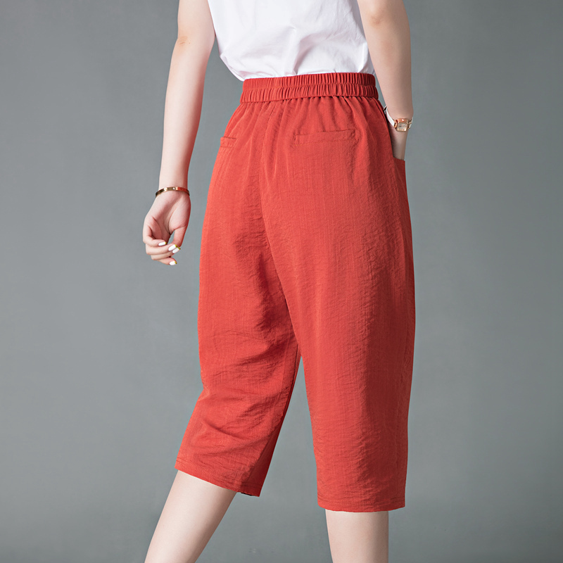 Petite Middle-Aged Women's Summer New High-Waisted Loose Slimming Thin Harem Pants, Summer Thin Style Mom's Lantern Pants Petite Middle-Aged Women's Summer New High-Waisted Loose Slimming Thin Harem Pants, Summer Thin Style Mom's Lantern Pants