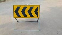 Front road construction signs left and right guide signs warning signs engineering signs guide reflective signs made-to-order