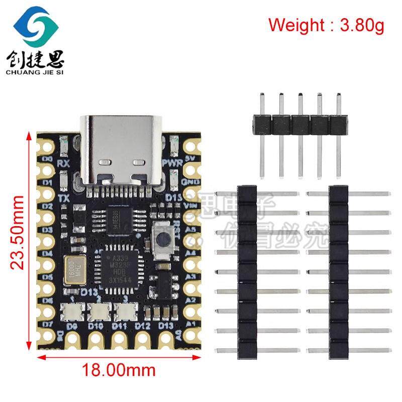 Nano V3 SuperMini Atmega328P单片机核心板焊接开发板改进版模块