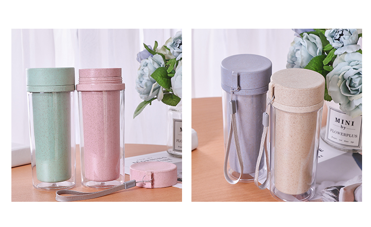 Mai Hương Cup Cup Quảng cáo Bán buôn Tùy chỉnh hai lớp Nhựa cách nhiệt Ly Cup Quà tặng tùy chỉnh In logo - Tách bình giữ nhiệt tốt