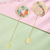 The Palace Wenjiao Bookmark Flower Crawling Flowers and Flowers Metal Bookmark Teachers Birthday Gift Classical hollow