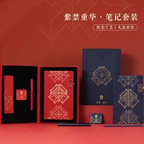 Forbidden Handling Laptop Notebook Kit Gift Box Pearl red blue pen ink sack Notebook Business gift