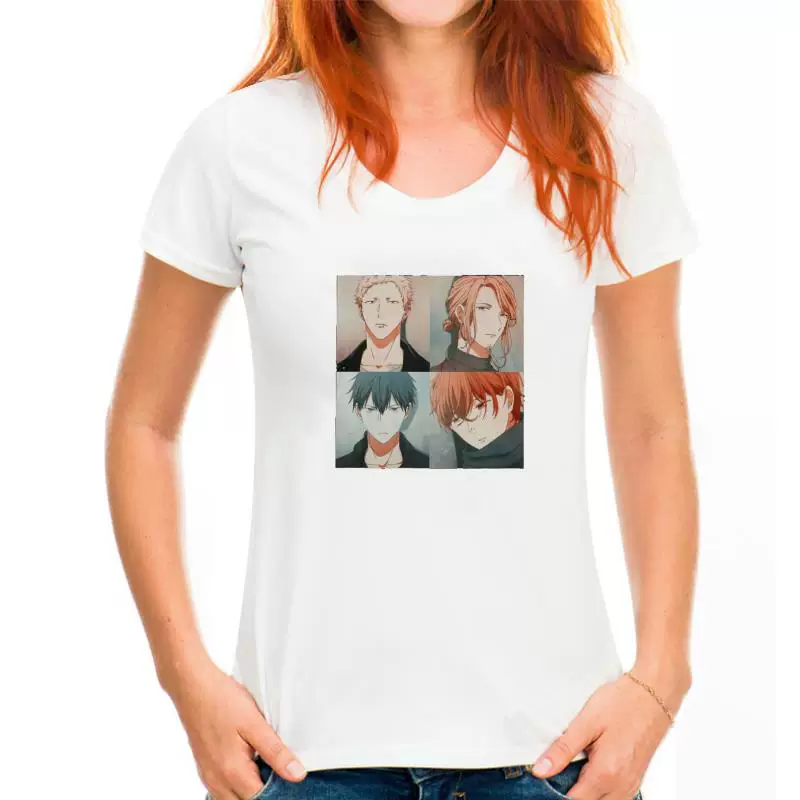 Винтажная футболка Yao Given Anime манга музыка Мужчины с коротким рукавом