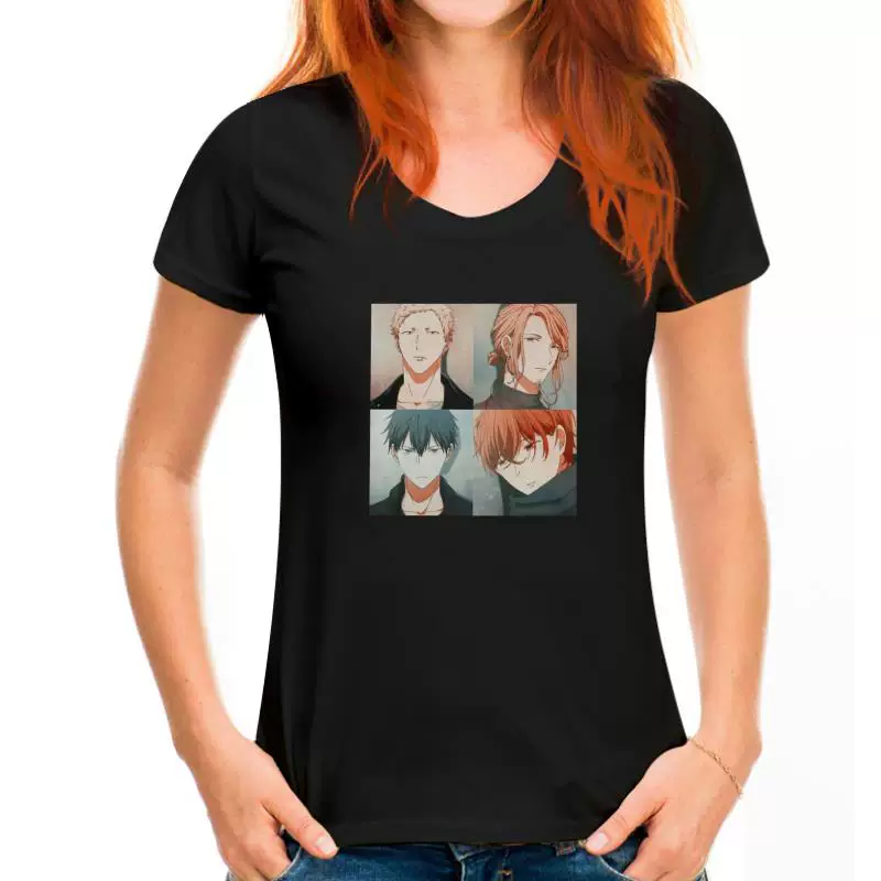Винтажная футболка Yao Given Anime манга музыка Мужчины с коротким рукавом