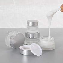 Travel frosted glass cream bottle Cream sub-bottle sample empty bottle Eye cream Cosmetic sub-box Portable