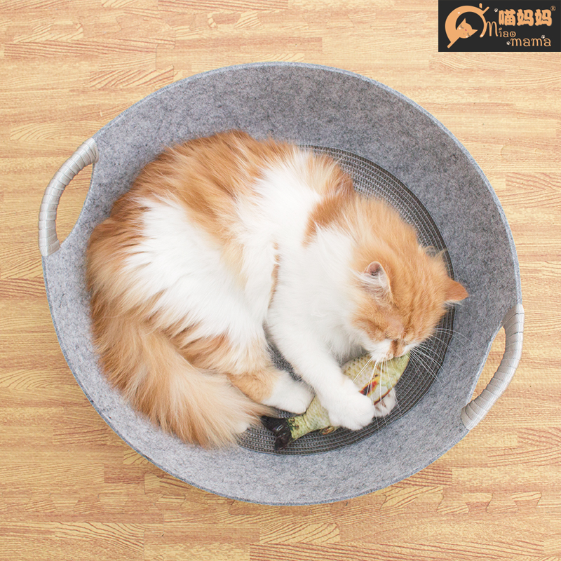 Net red cat litter four seasons universal pet litter cat bed cat supplies felt cat pot summer cool