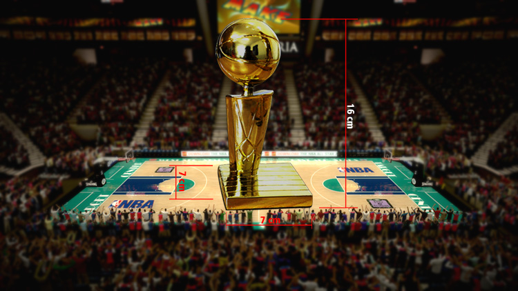 Cúp vô địch NBA OBrien Cup Người hâm mộ bóng rổ lưu niệm cung cấp Kobe James Curry 	bóng rổ dạ quang	