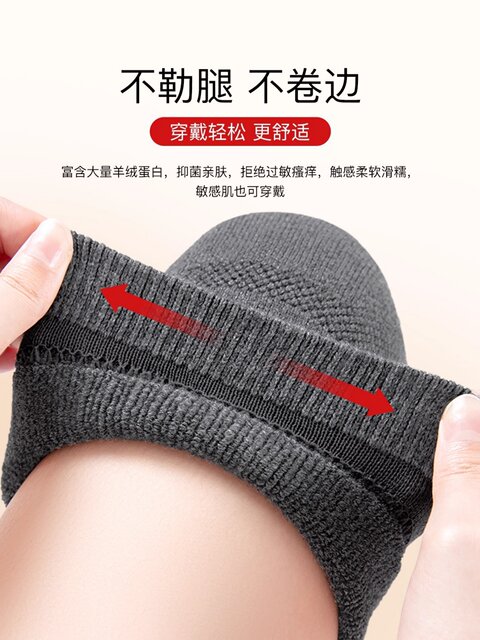 Warm Knee Pads for Winter, Thickened and Fleece-Lined, Long-Haired, for Men and Women, Knee Joint Protection for Elderly with Chronic Cold Legs, Cycling Protection Against Cold and Freezing