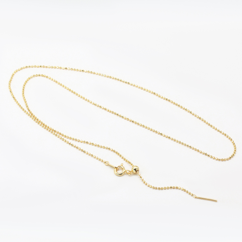 Igem Brand Accessories S925 Silver Sparkling Abacus Bead Chain Single Chain Adjustable Threading Accessories
