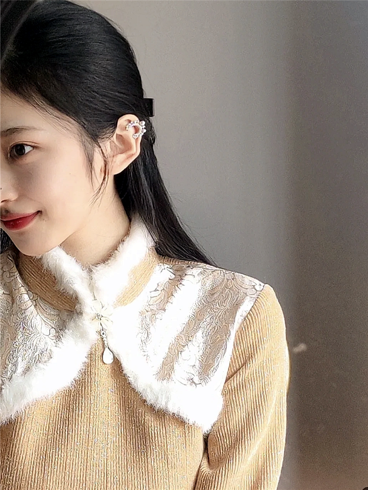 North Shore Cheongsam Women's Winter Thickened Winter Clothes 2022 New Autumn and Winter Long-sleeved Fur Collar Improved Dress