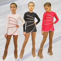  Professional custom figure skating performance clothing Childrens training clothing Girls figure skating skirt skating competition clothing