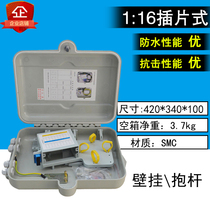 FTTH entry box two slot communication box 1 minute 16 optical splitter box Plug Type 24 core fiber splitting box SMC wall hanging