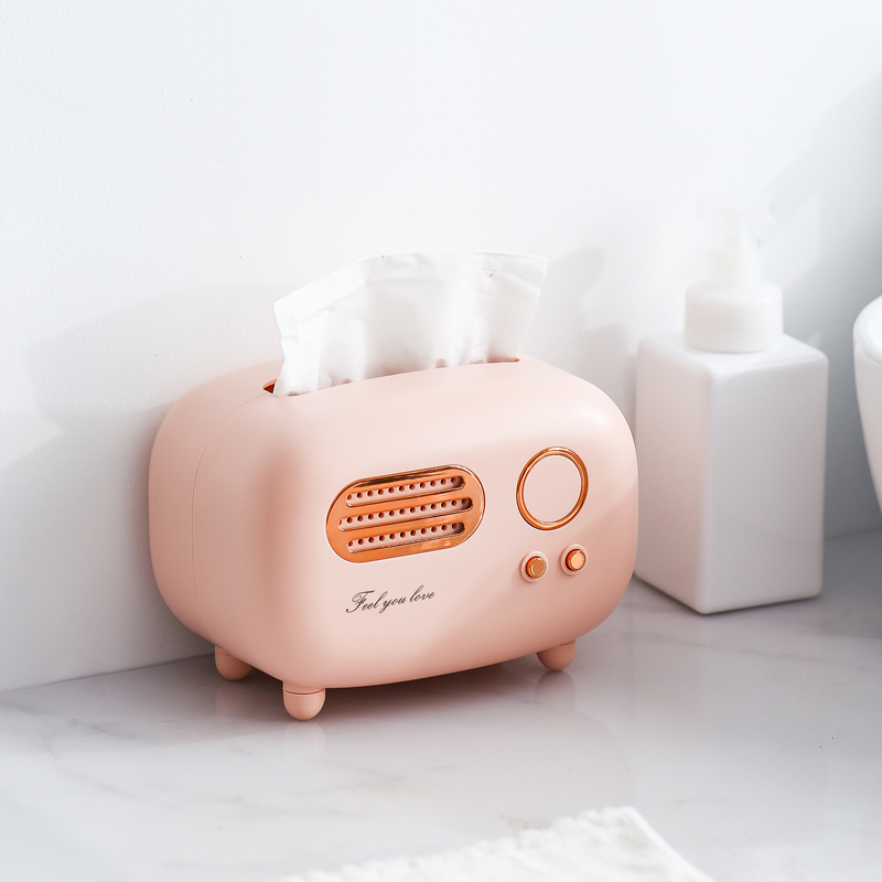 Cute Teenage Girl Tissue Box Living Room Light Lavish Home Remote Control Napkin Containing Box Retro Creative Bedroom Toilet Paper Box