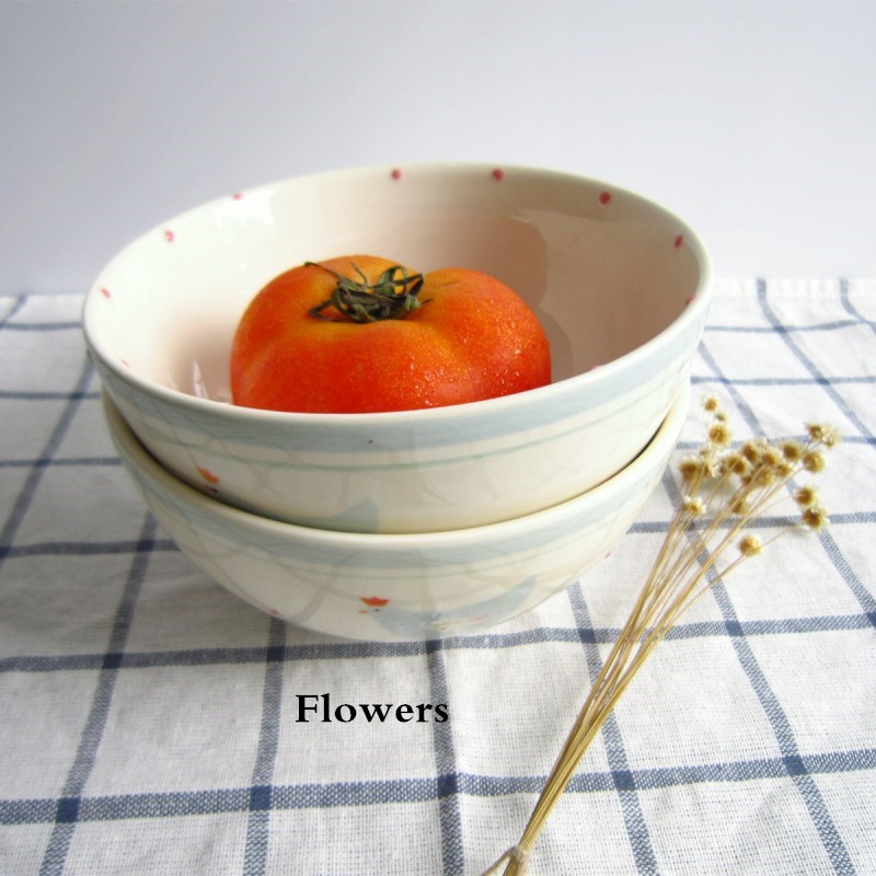 Lew Joh * * s in English countryside dry breezed chicken chicken ceramic bowl, lovely home food bowl bowl dishes