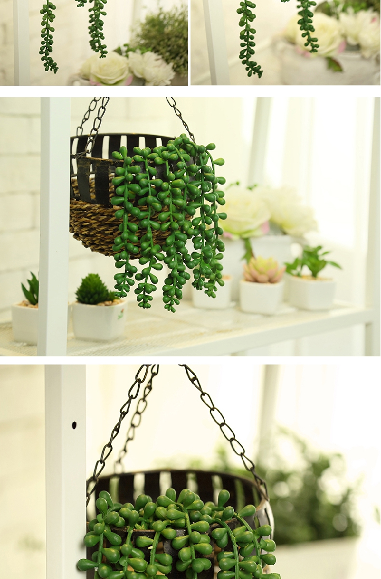 Mô phỏng Valentine nước mắt treo hạt phong lan giả hoa giỏ treo tường trang trí tường mây cây xanh mô phỏng cây mọng nước - Hoa nhân tạo / Cây / Trái cây cây giả trong nhà