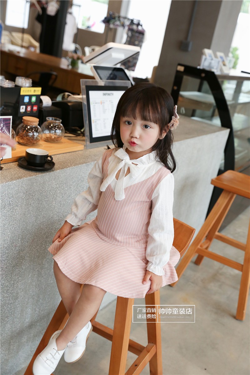Váy trẻ em 2018 bé gái mới công chúa đầm phiên bản Hàn Quốc mùa xuân và mùa thu đầm cotton dài tay 1 tuổi thủy triều shop quần áo trẻ em