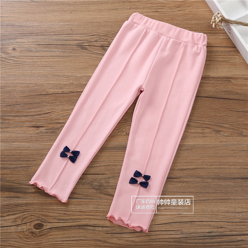 Lắc cùng quần bé gái 2018 mới legging hai lớp cộng với nhung dày mặc quần áo thủy triều xuân hè 1-9 tuổi quần áo bé gái