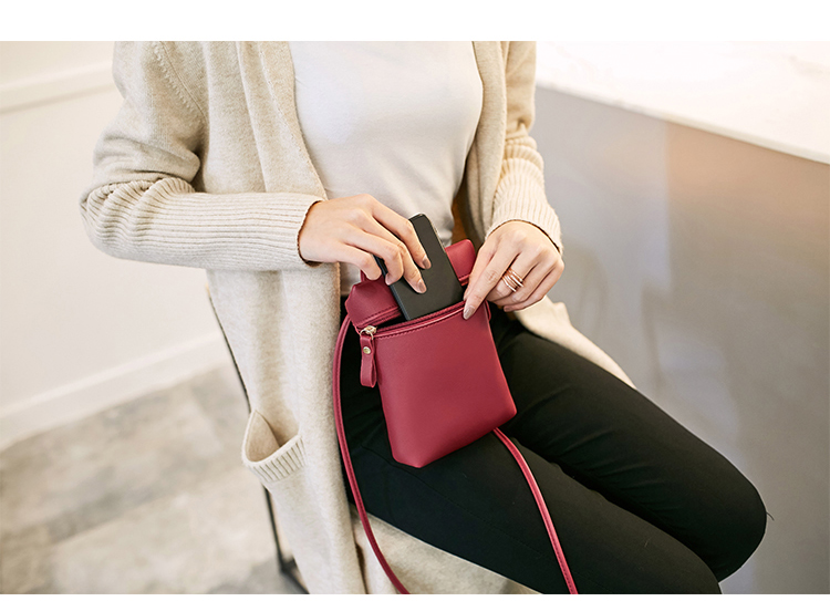 Mùa hè 2018 mới túi điện thoại di động mini sử dụng hai túi Messenger thời trang hoang dã điện thoại di động đổi vai đeo vai túi đựng điện thoại mini